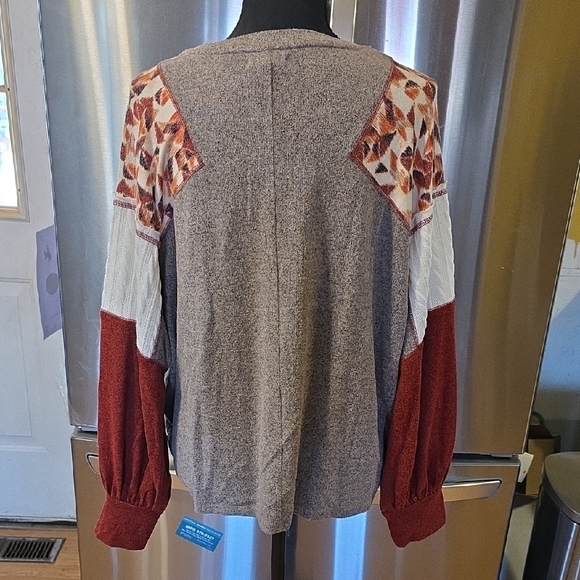Maurices Heathered Brown Long Sleeve Top - Picture 2 of 3